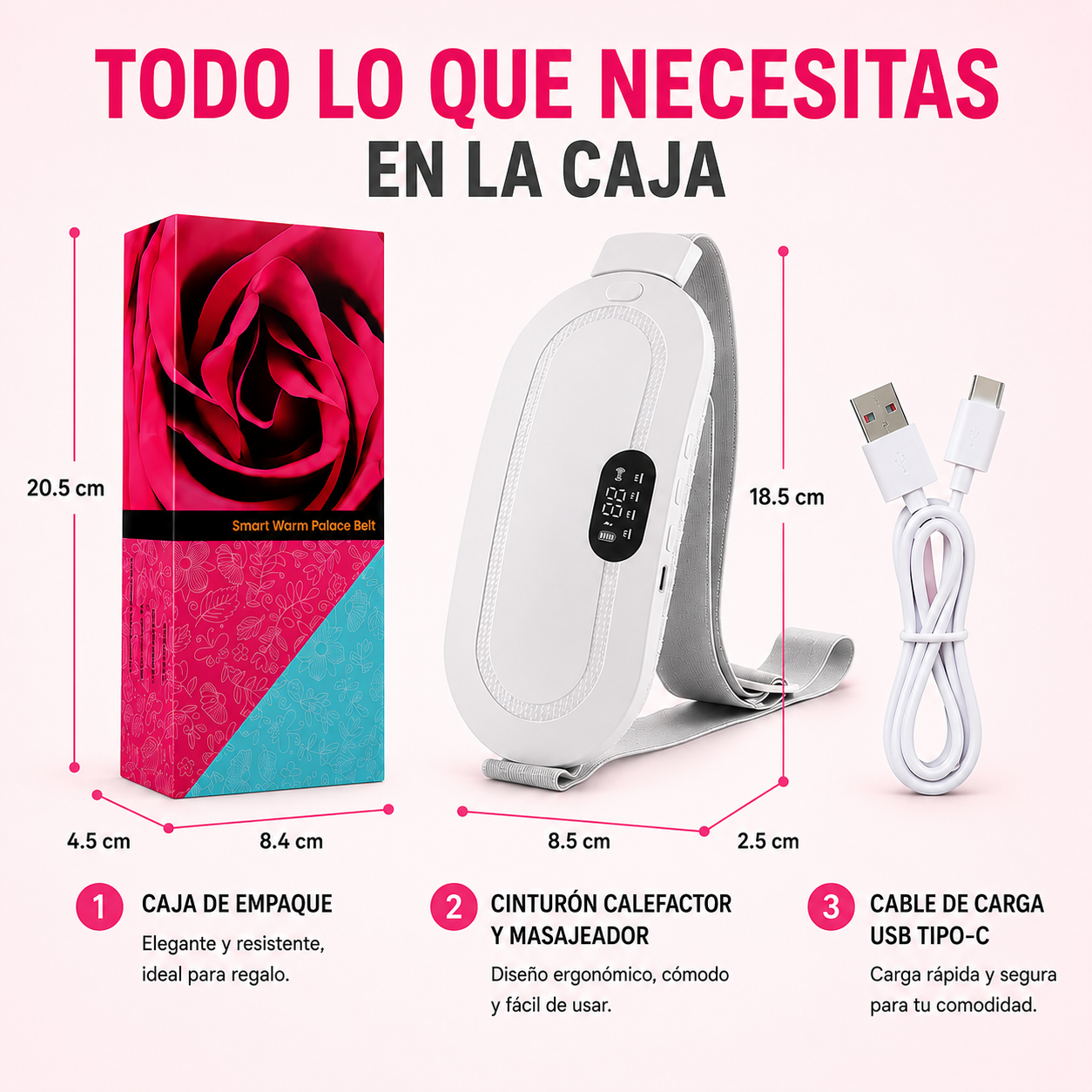 Almohadilla térmica menstrual para cólicos