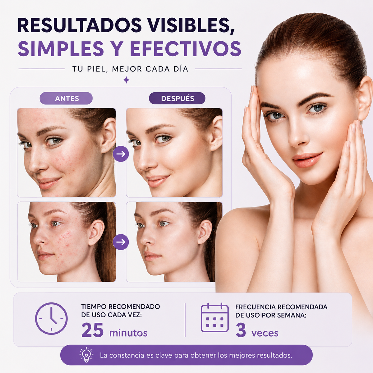 Mascarilla Facial Led